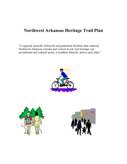 Heritage Trail Plan Narrative - Northwest Arkansas Regional