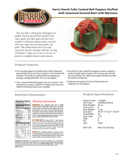 Harris Ranch Fully Cooked Bell Peppers Stuffed with