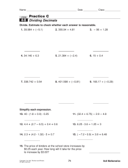 Practice C 4-8