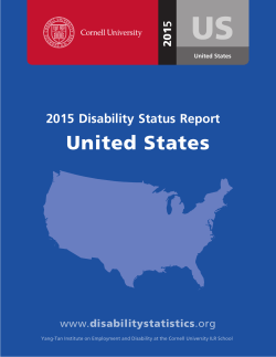 2015 Disability Status Report