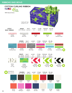 ribbons and bows cotton curling ribbon