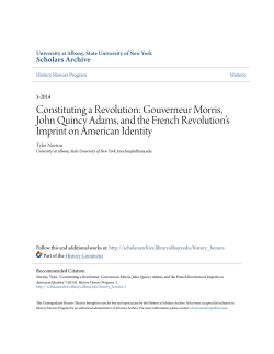 Constituting a Revolution: Gouverneur Morris