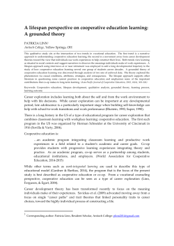 A grounded theory - Asia-Pacific Journal of Cooperative Education