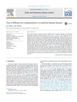 Tests of diffusion-free scaling behaviors in numerical