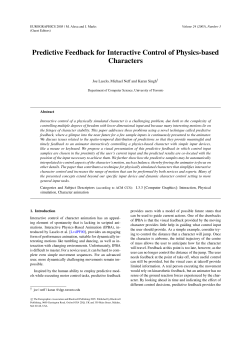 Predictive Feedback for Interactive Control of Physics