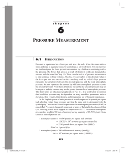 Pressure Measurement