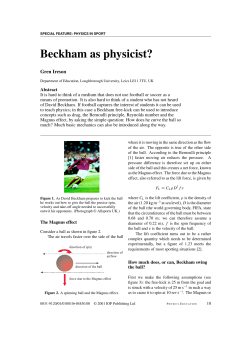 Beckham as physicist?