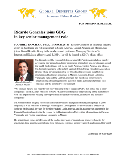 Ricardo Gonzalez joins GBG in key senior management role