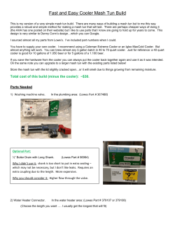 Fast and Easy Cooler Mash Tun Build