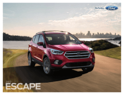 2017 Ford Escape Brochure