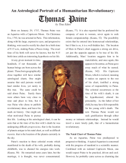Thomas Paine - Arizona Society of Astrologers