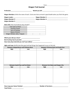 Oregon Trail Journal