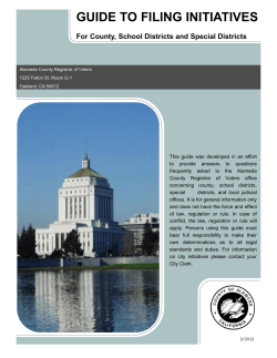 guide to filing initiatives