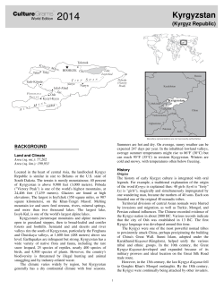 Kyrgyzstan - Burnet Middle School