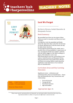Lest We Forget - Harper Collins Australia