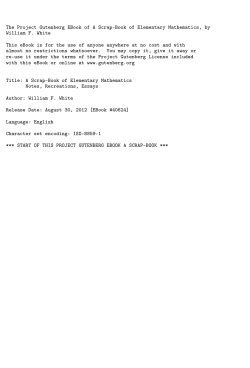 The Project Gutenberg eBook #40624: A Scrap