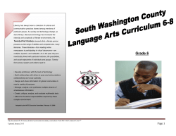 Sixth Grade Language Arts Curriculum