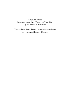 Museum Guide to accompany Art History 4th edition by Stokstad