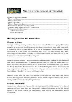 Mercury problems and..