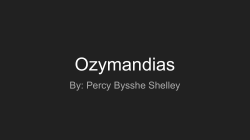 Ozymandias - Bryant Pettit