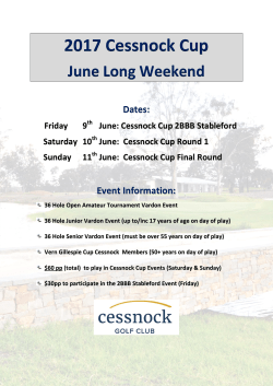 2017 Cessnock Cup - Cessnock Golf Club