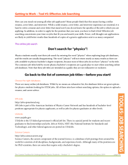 Don`t search for &ldquo;physics&rdquo;! Go back to the list of common job titles