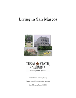 Living in San Marcos - Texas State University