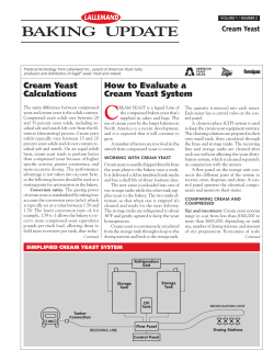 LALLEMAND BAKING UPDATE Cream Yeast