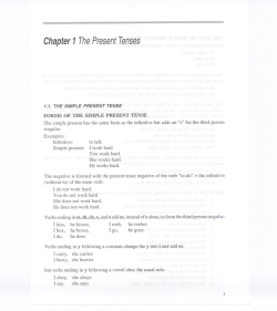 Chapter1ThePresentTenses