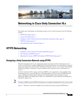 Networking in Cisco Unity Connection 10.x