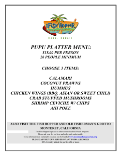 pupu platter menu