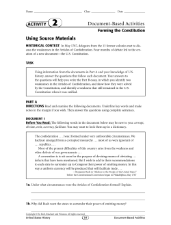 Document-Based Activities