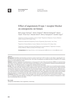 Effect of angiotensin II type 1 receptor blocker on osteoporotic rat