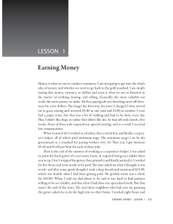 Earning Money - Math-U-See