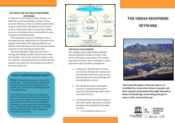 THE URBAN BIOSPHERE NETWORK