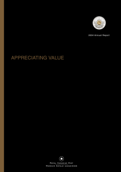 2004 Annual Report &ndash; "Appreciating Value"