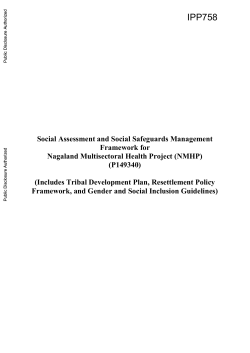 68 pages - World bank documents
