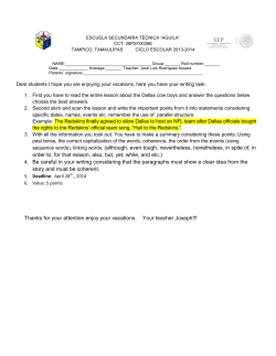 sequence words), linking words, (although, even tough