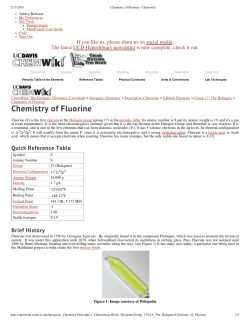 Chemistry of Fluorine - Chemwiki