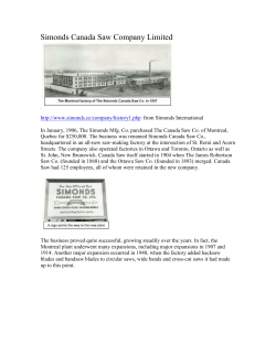 Simonds Canada Saw Company Limited