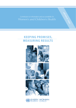 keeping promises, measuring results