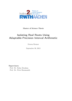 Isolating Real Roots Using Adaptable
