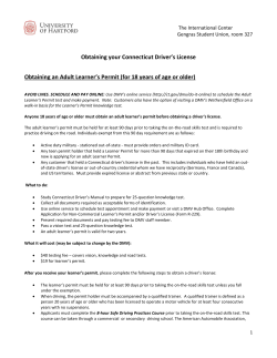 Obtaining your Connecticut Driver`s License