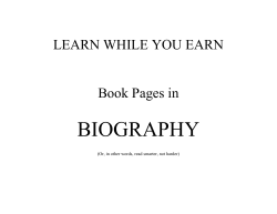 BIOGRAPHY - davis.k12.ut.us