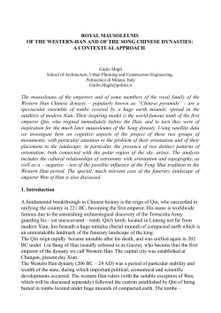 A CONTEXTUAL APPROACH TO THE BURIAL