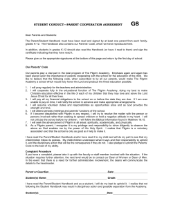 G8 &ndash; Handbook Consent Page