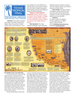 most region, the Texas Tropical Trail Region covers 20 counties