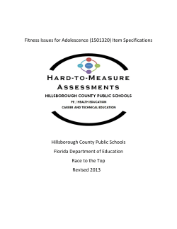 Fitness Issues for Adolescence (1501320) Item Specifications