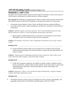 APUSH Period 2 Reading Guide