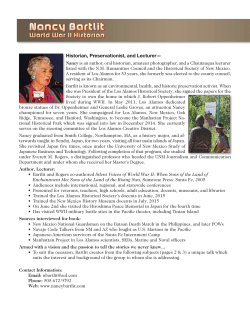 Historian, Preservationist, and Lecturer